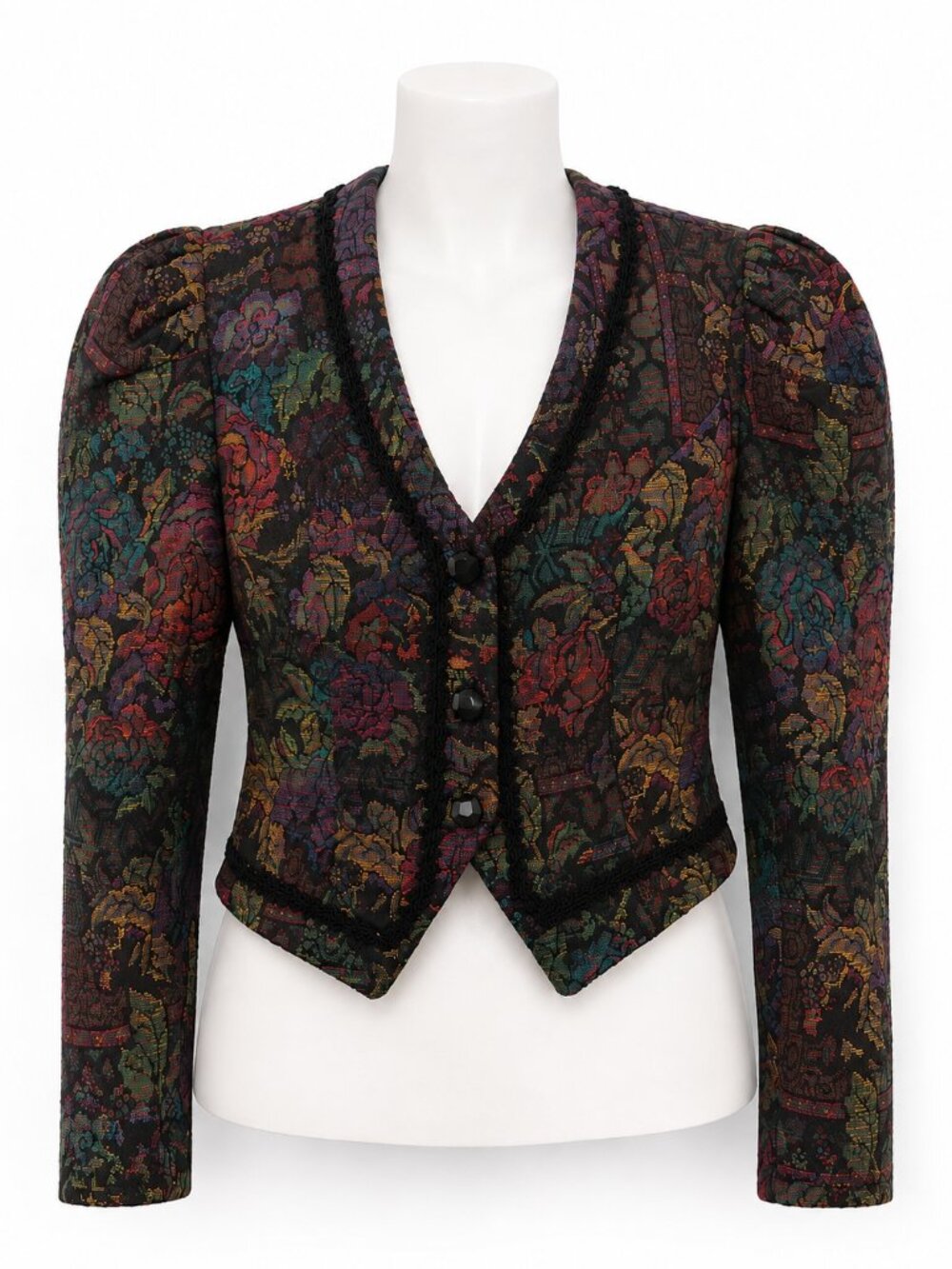 Vintage Cachet Floral Tapestry Jacket